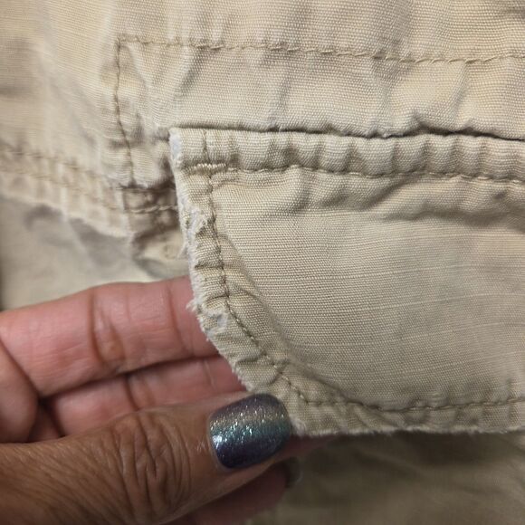 Polo Jeans Co. Ralph Lauren Men's Tan Cargo Pants Drawstring 33x32 Military - Picture 6 of 16